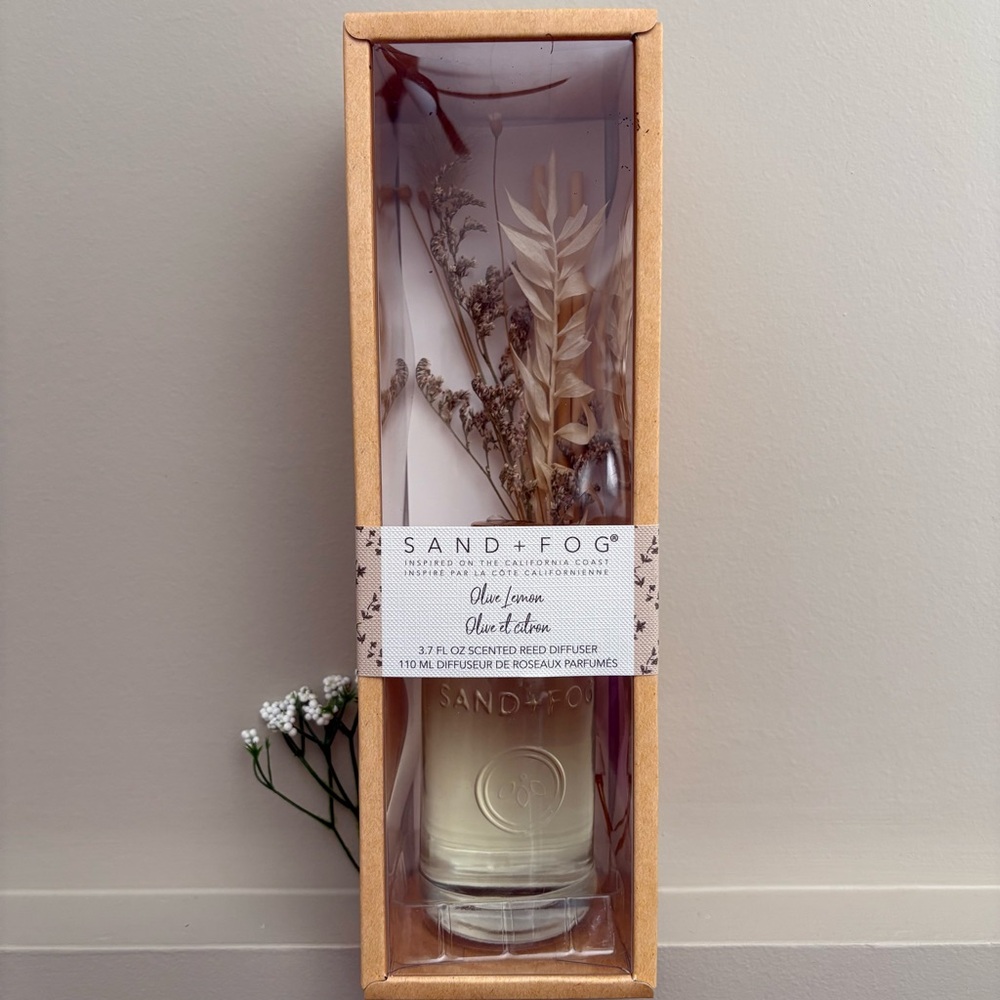 Sand + Fog Olive Lemon Reed Diffuser - Natural/Tan